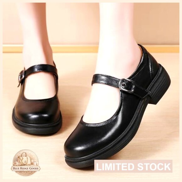 Platform Mary Jane Flats Comfortable Dressy Casual Non Slip Work Shoes - Picture 4 of 7